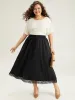 Lace Insert Pocket Ties Tassel Skirt sold by Bloomchic