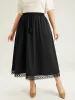 Lace Insert Pocket Ties Tassel Skirt sold by Bloomchic