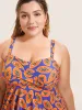 Fruit & Vegetable Print Crossover Cami Swim Dress sold by Bloomchic