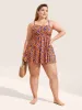 Fruit & Vegetable Print Crossover Cami Swim Dress sold by Bloomchic