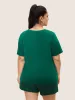 Letter Print Crew Neck T-shirt sold by Bloomchic