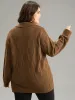 Anti-Pilling Plisse Lapel Collar Pullover sold by Bloomchic