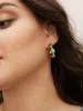 Natural Stones Hoop Earrings sold by Bloomchic