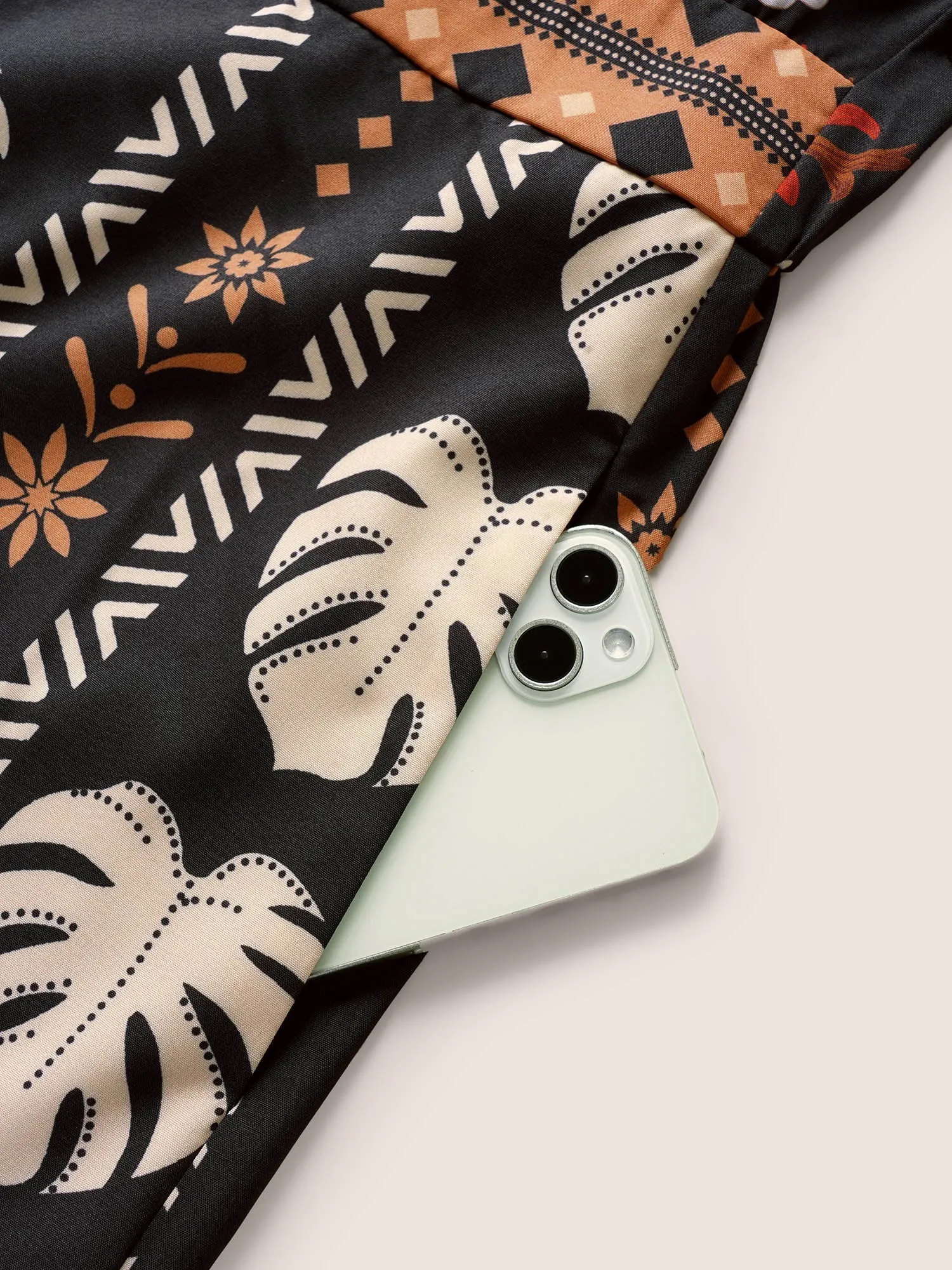 V Neck Bandana Print Flutter Sleeve Jumpsuit sold by Bloomchic product image thumbnail 5