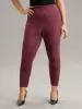 Solid Elastic Waist Texture Very Stretchy Leggings sold by Bloomchic