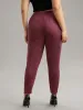 Solid Elastic Waist Texture Very Stretchy Leggings sold by Bloomchic