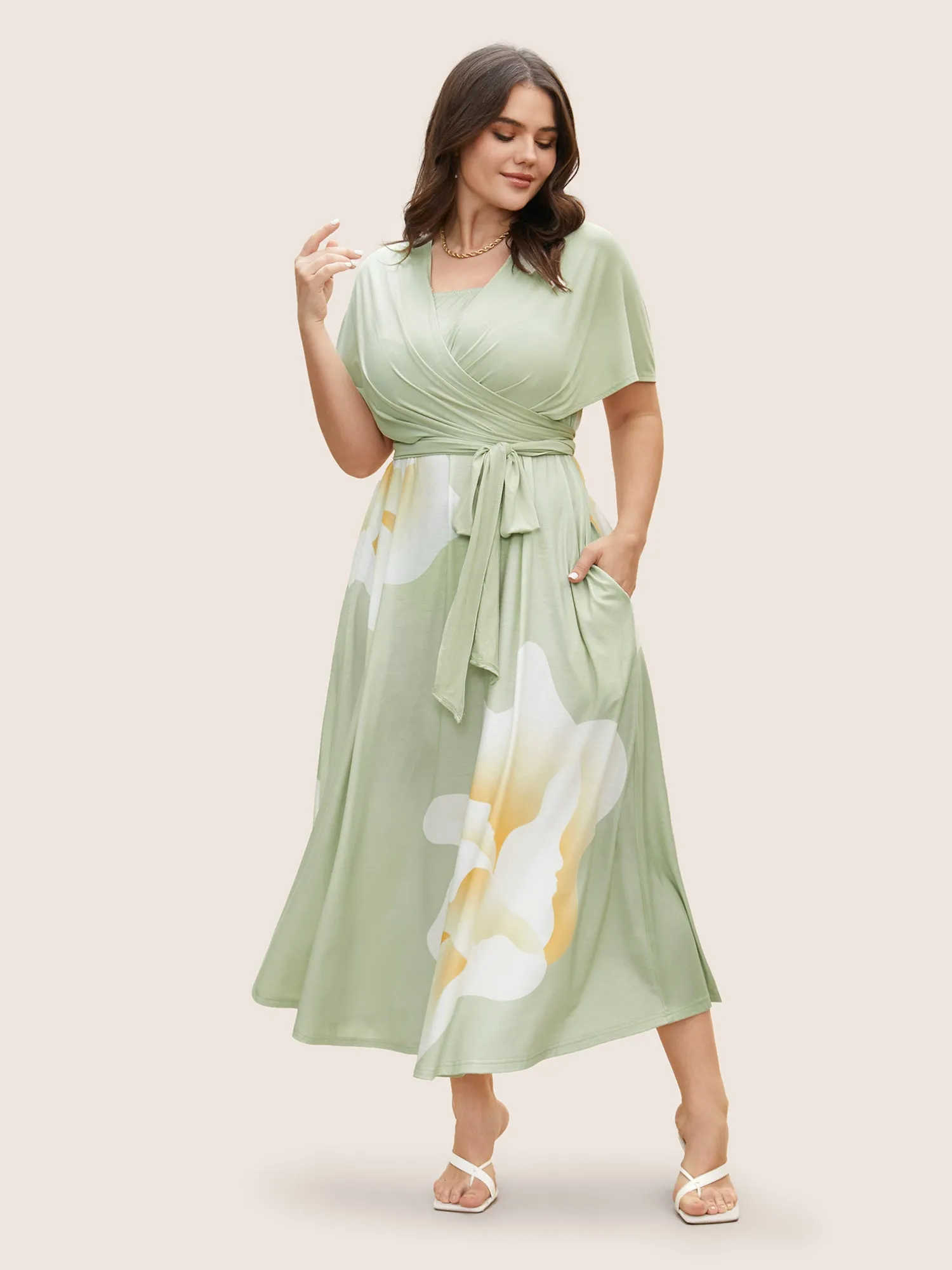 Everywhere Dress - Floral Mesh Ties Dress sold by Bloomchic product image thumbnail 2