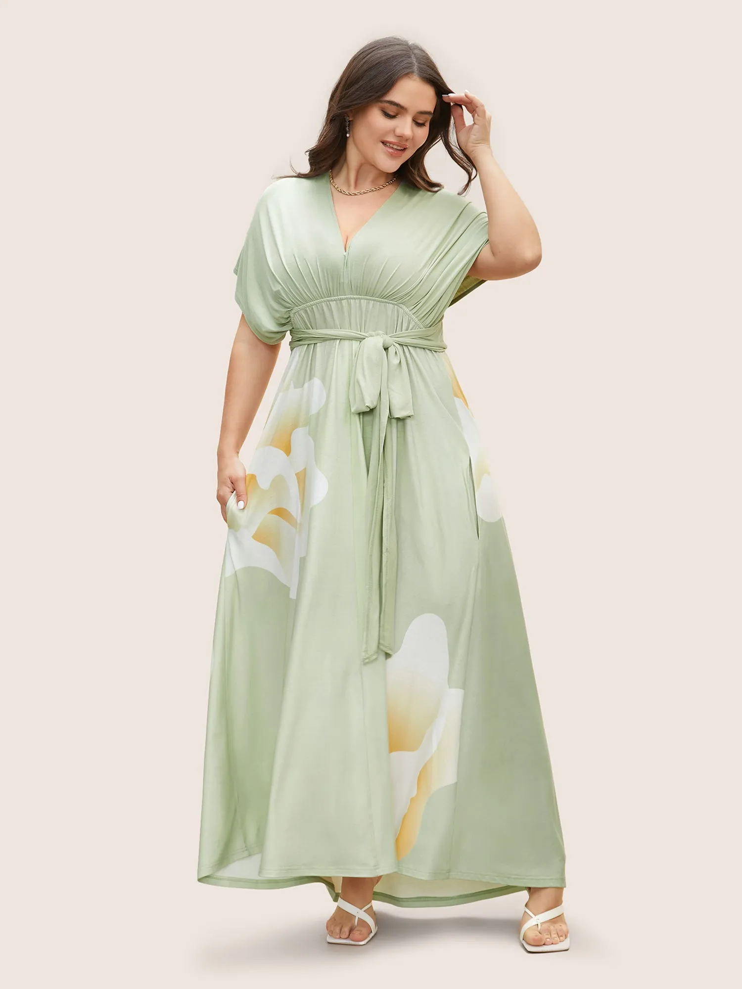 Everywhere Dress - Floral Mesh Ties Dress sold by Bloomchic product image thumbnail 3