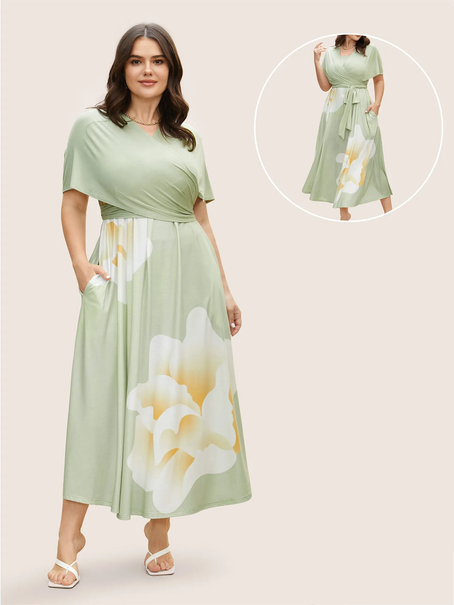 Everywhere Dress - Floral Mesh Ties Dress sold by Bloomchic