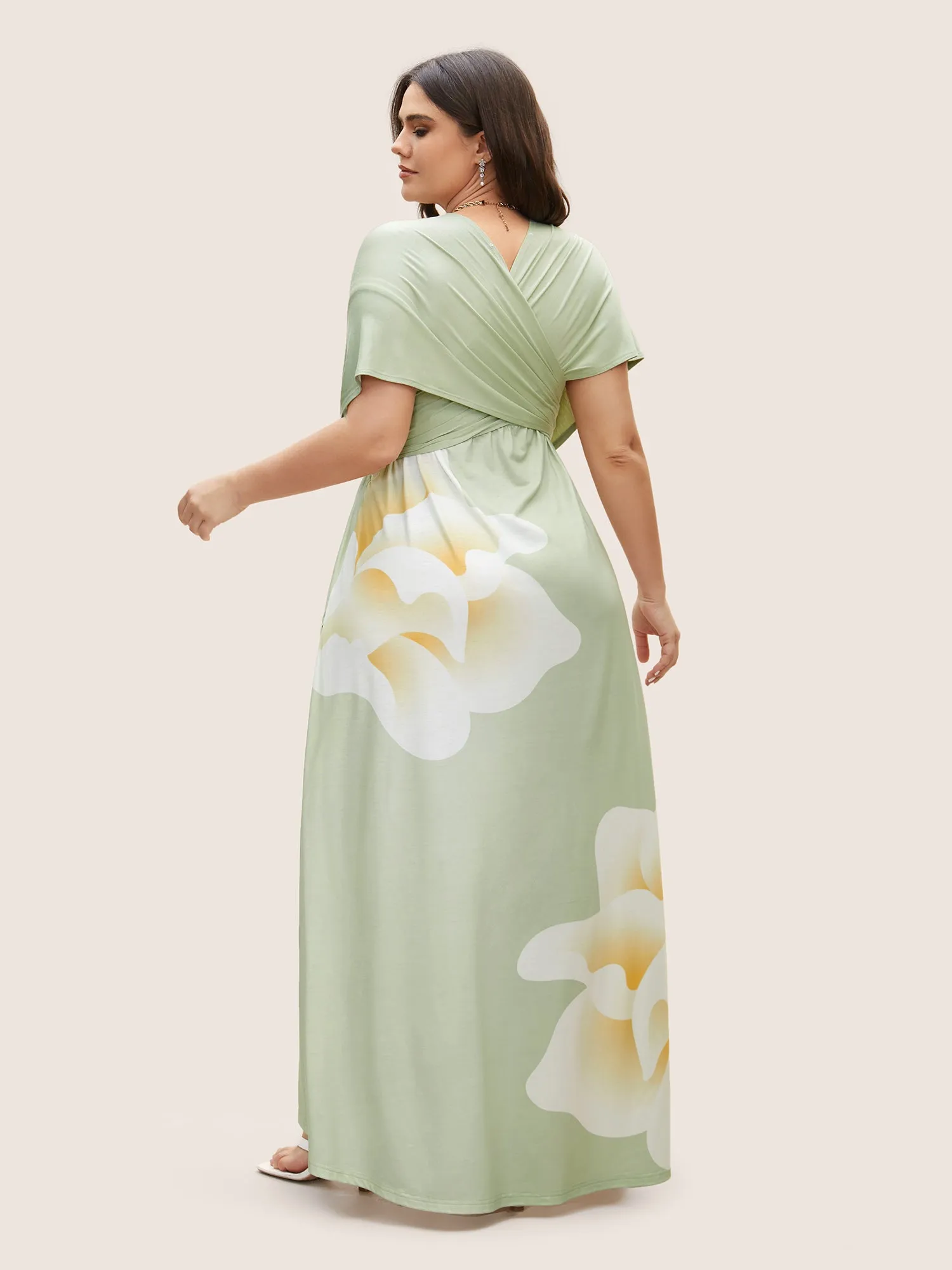 Everywhere Dress - Floral Mesh Ties Dress sold by Bloomchic product image thumbnail 5