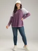 Two Tone Lace Trim Stitch Raglan Sleeve T-shirt sold by Bloomchic