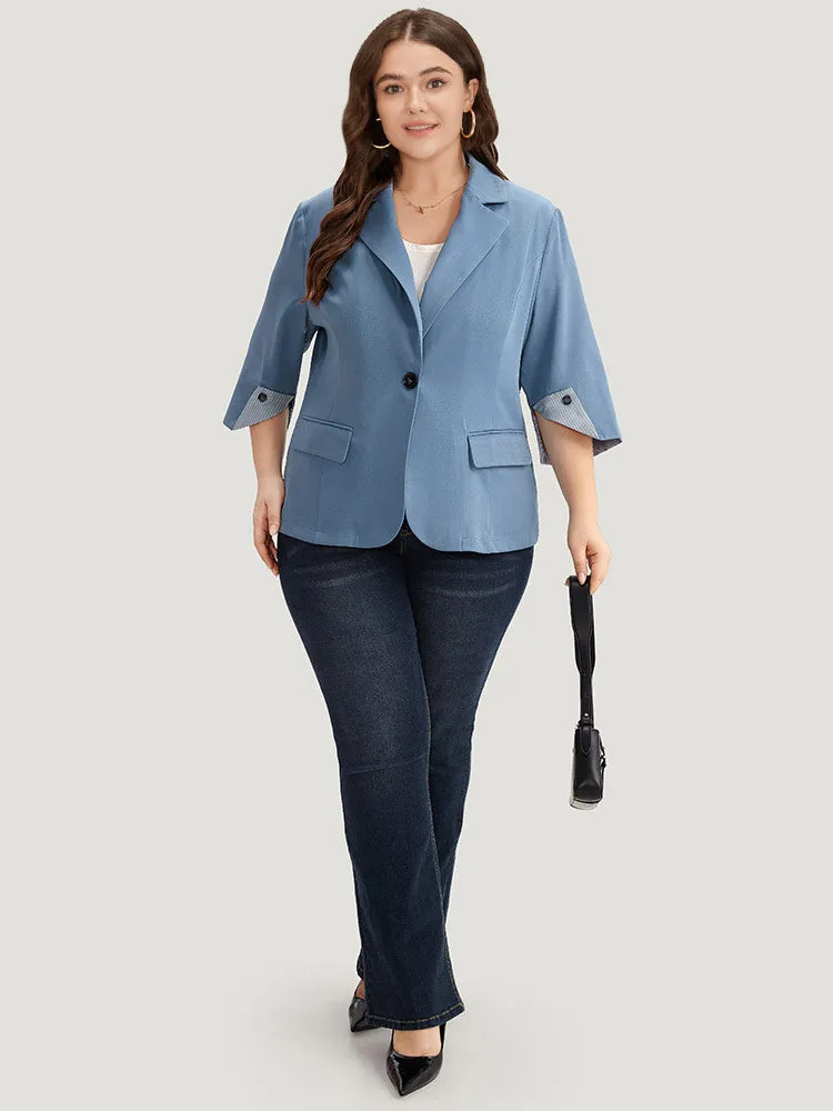 Suit Collar Button Up Pocket Blazer sold by Bloomchic product image thumbnail 5