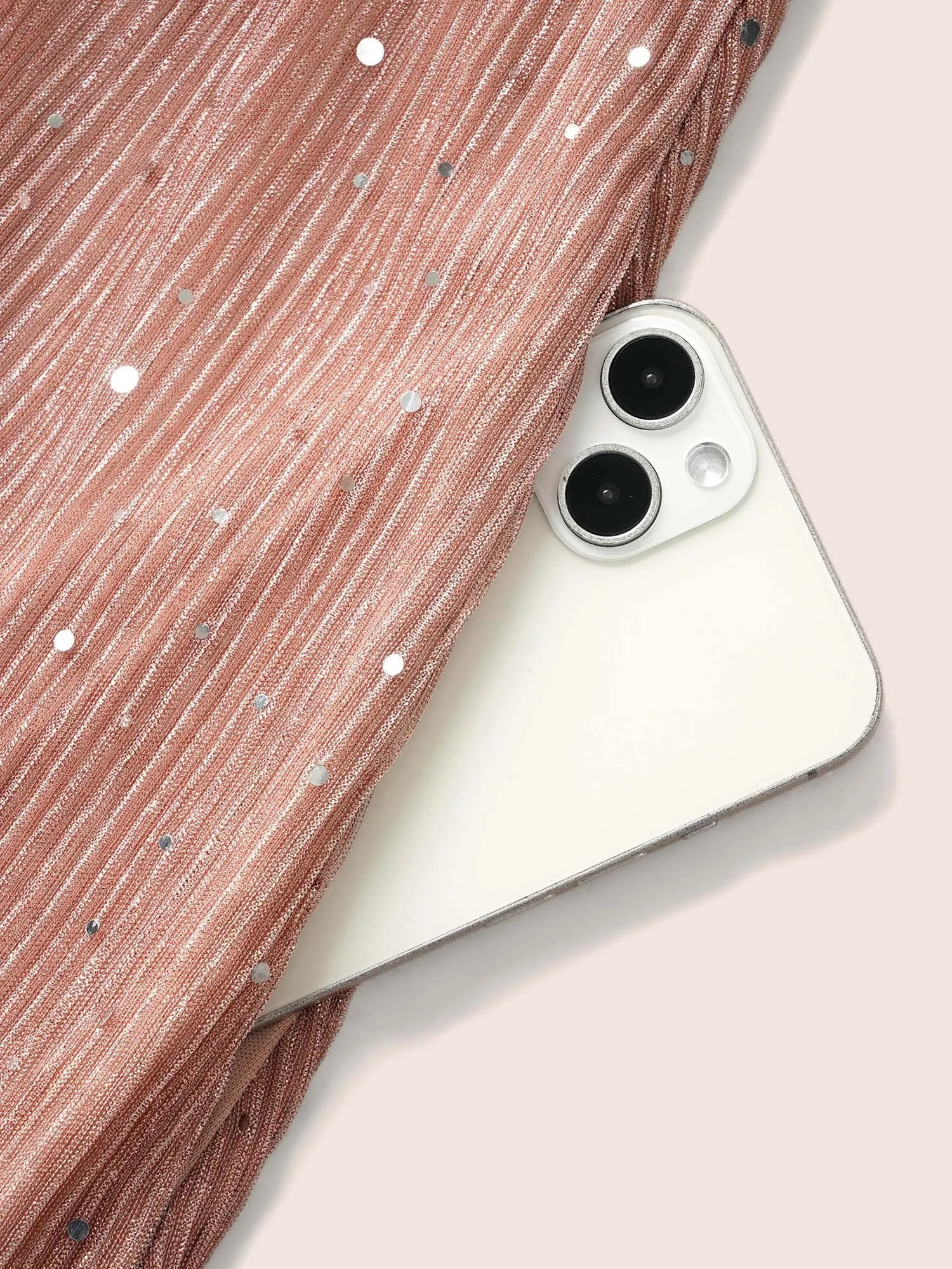 Sequin Tiered Ruffle Sleeve Button Detail Dress sold by Bloomchic product image thumbnail 5