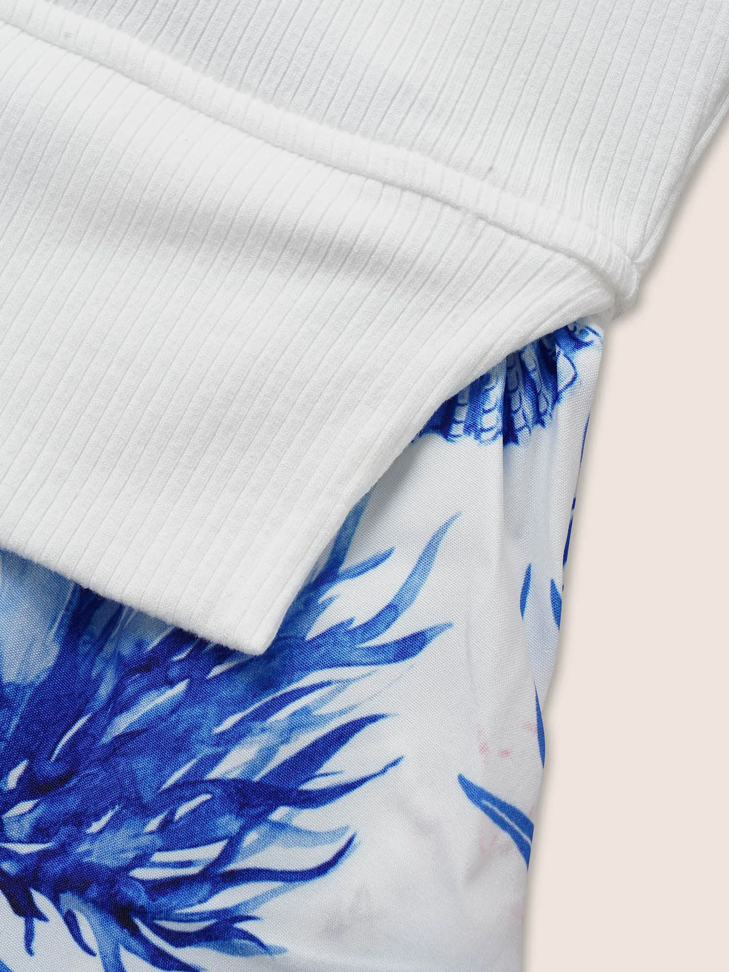 Marine Elements Patchwork Split Side T-shirt sold by Bloomchic product image thumbnail 5