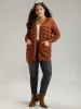 Striped Button Down Patched Pocket Cardigan sold by Bloomchic