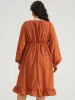 Polka Dot Ruched Square Neck Dress sold by Bloomchic