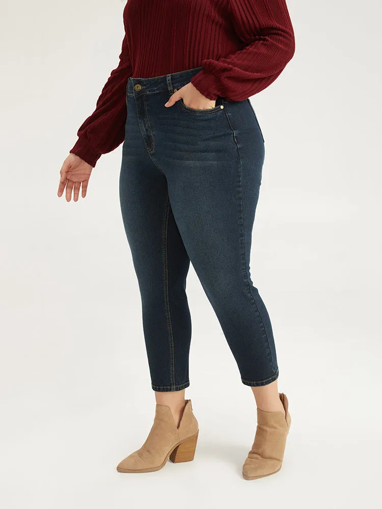 Solid Pocket Dark Wash Very Stretchy Jeans sold by Bloomchic product image thumbnail 3