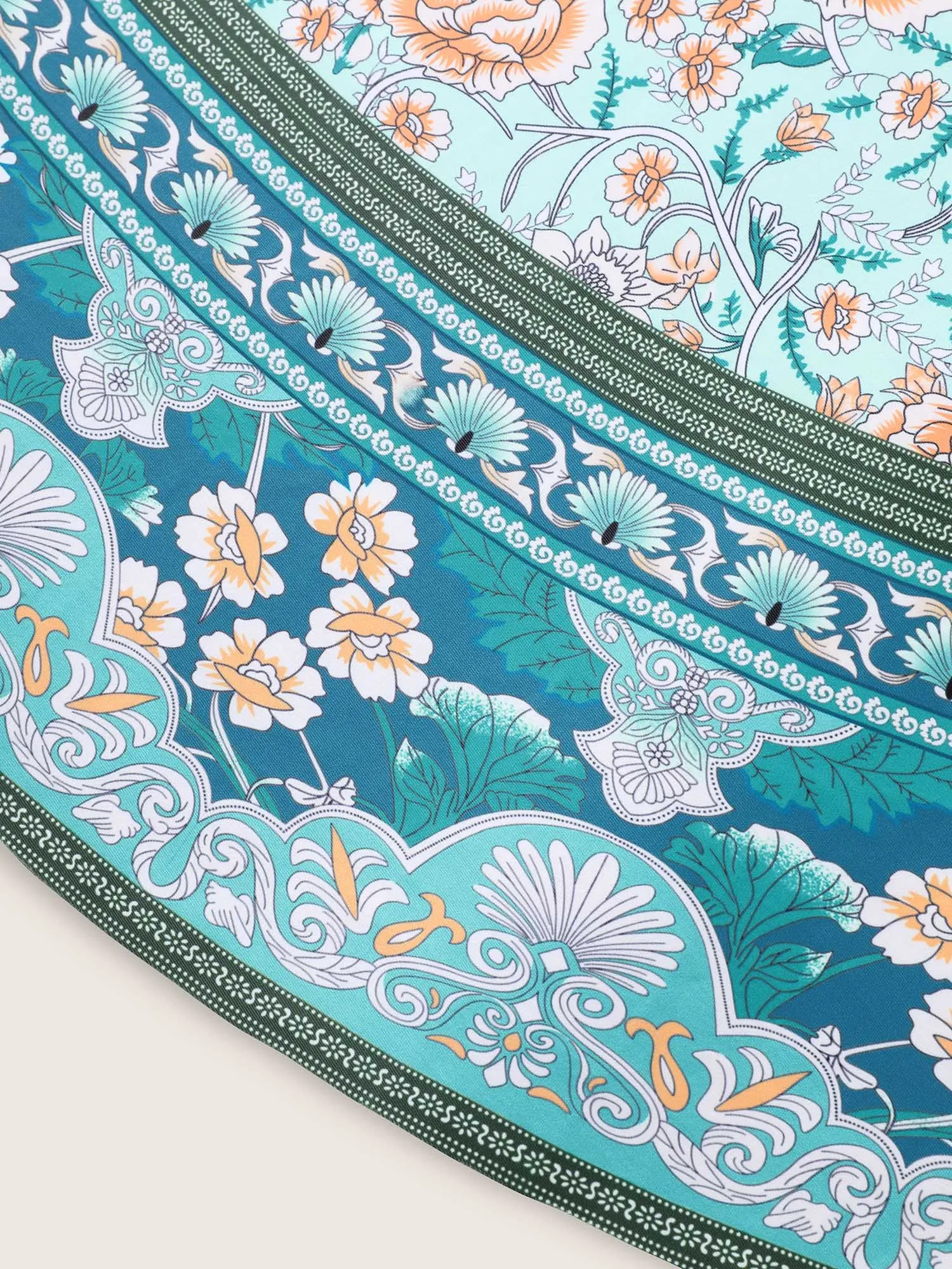 Bandana Print Crossover Adjustable Straps Swim Dress sold by Bloomchic product image thumbnail 5