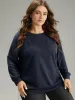 Plain Embroidered Mom Round Neck Sweatshirt sold by Bloomchic