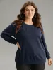 Plain Embroidered Mom Round Neck Sweatshirt sold by Bloomchic