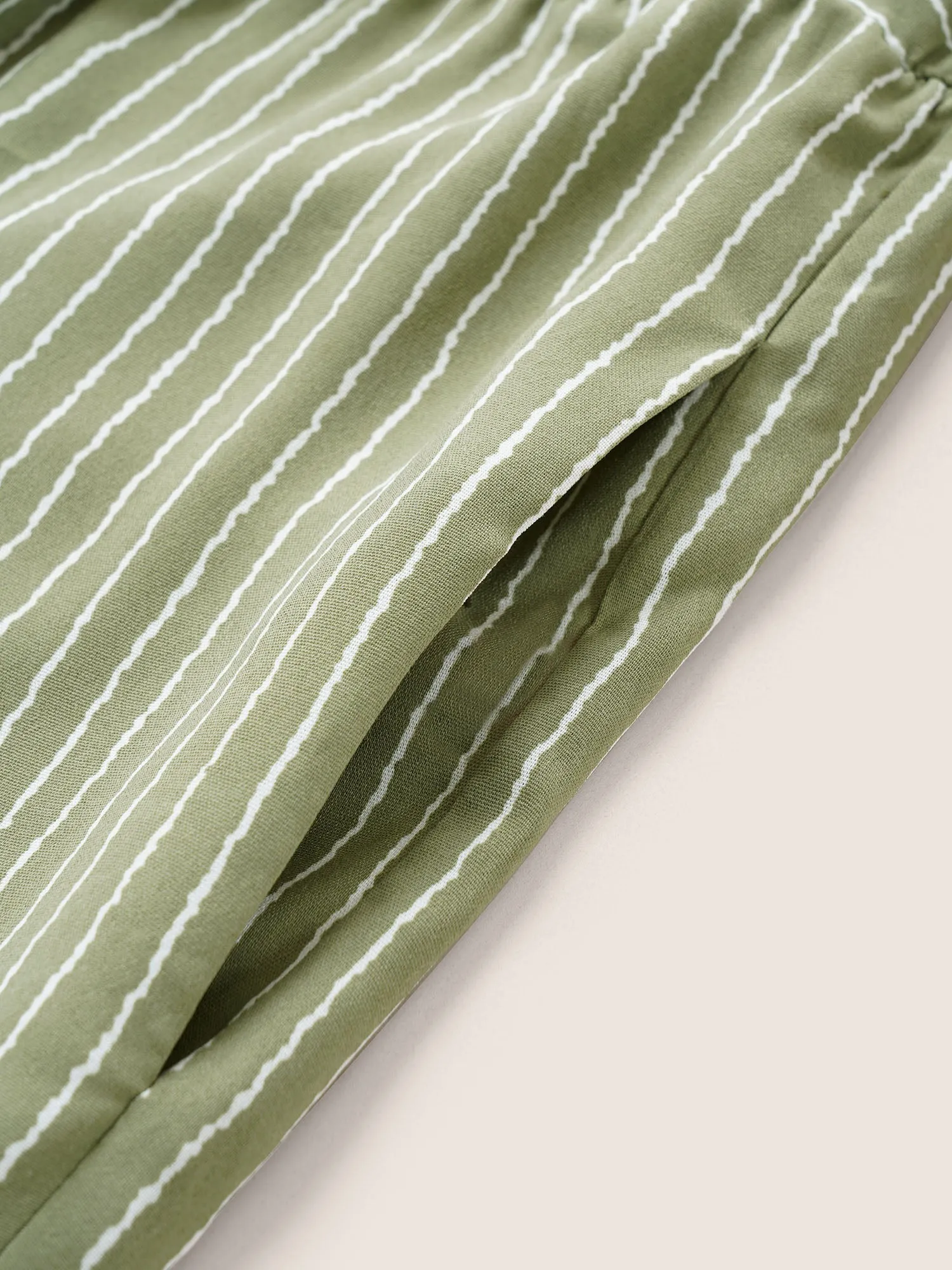 Striped Pocket Elastic Waist Cami Jumpsuit sold by Bloomchic product image thumbnail 5