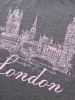 City Print Heather Crew Neck T-shirt sold by Bloomchic
