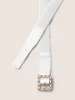 Square Buckle Metal Chain Detail Belt sold by Bloomchic