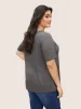 City Print Heather Crew Neck T-shirt sold by Bloomchic