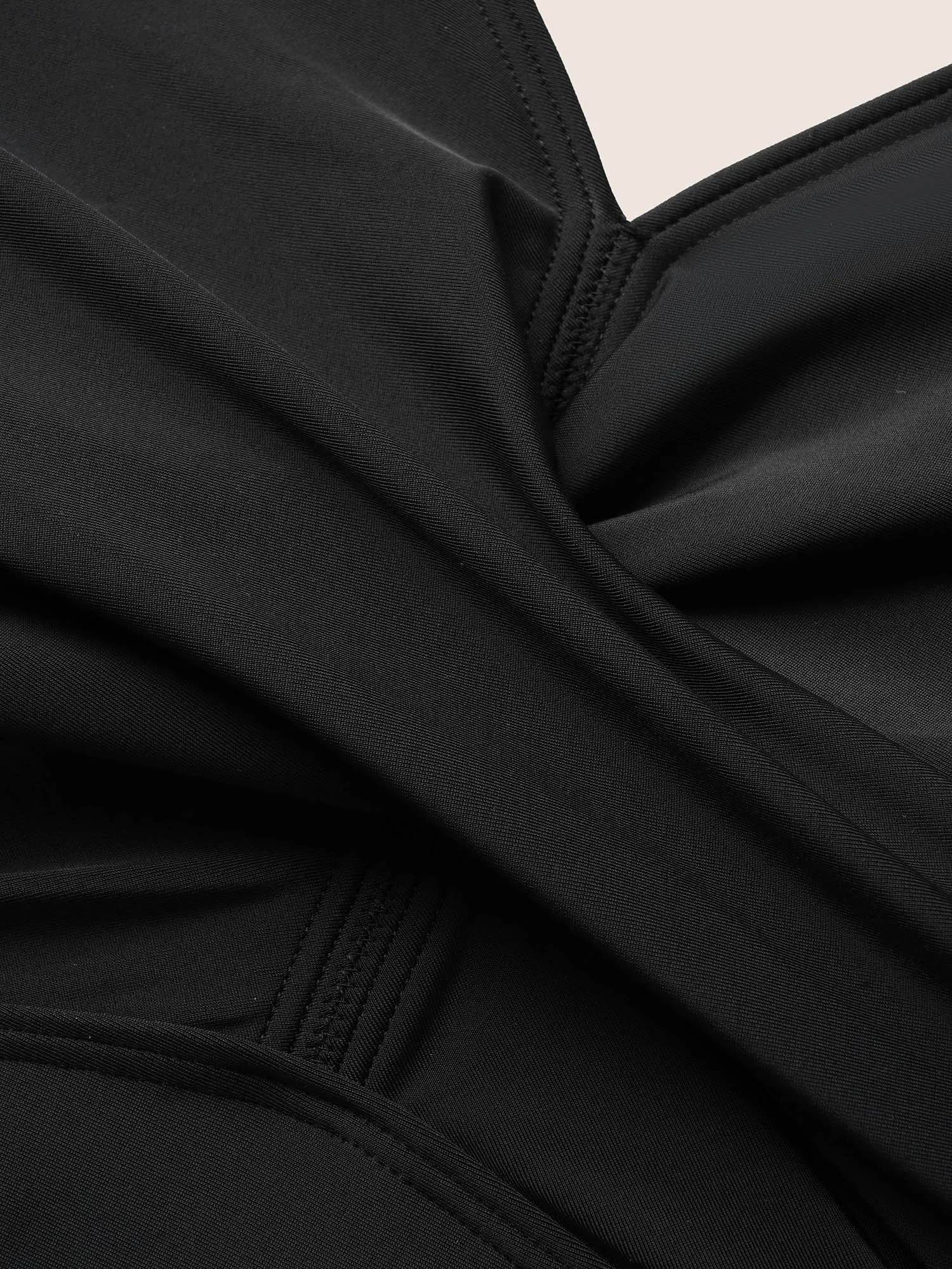 Solid Ruffles Gathered See Through Swim Dress sold by Bloomchic product image thumbnail 5