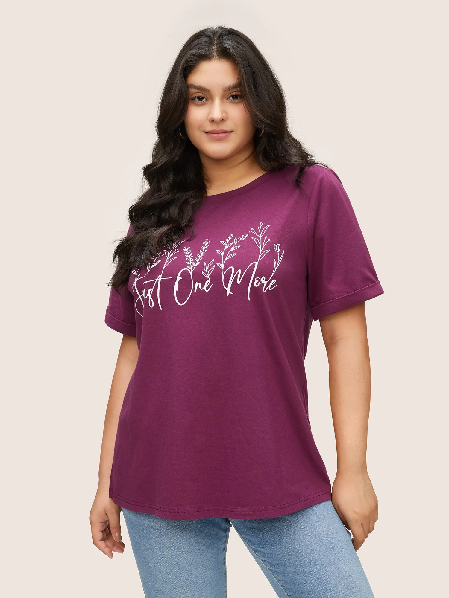 Art & Design Plants Roll Hem T-shirt sold by Bloomchic