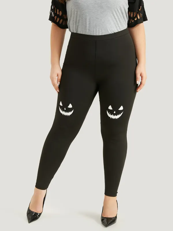 High Rise Halloween Print Leggings sold by Bloomchic