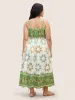 Sun Print Elastic Waist Maxi Cami Dress sold by Bloomchic