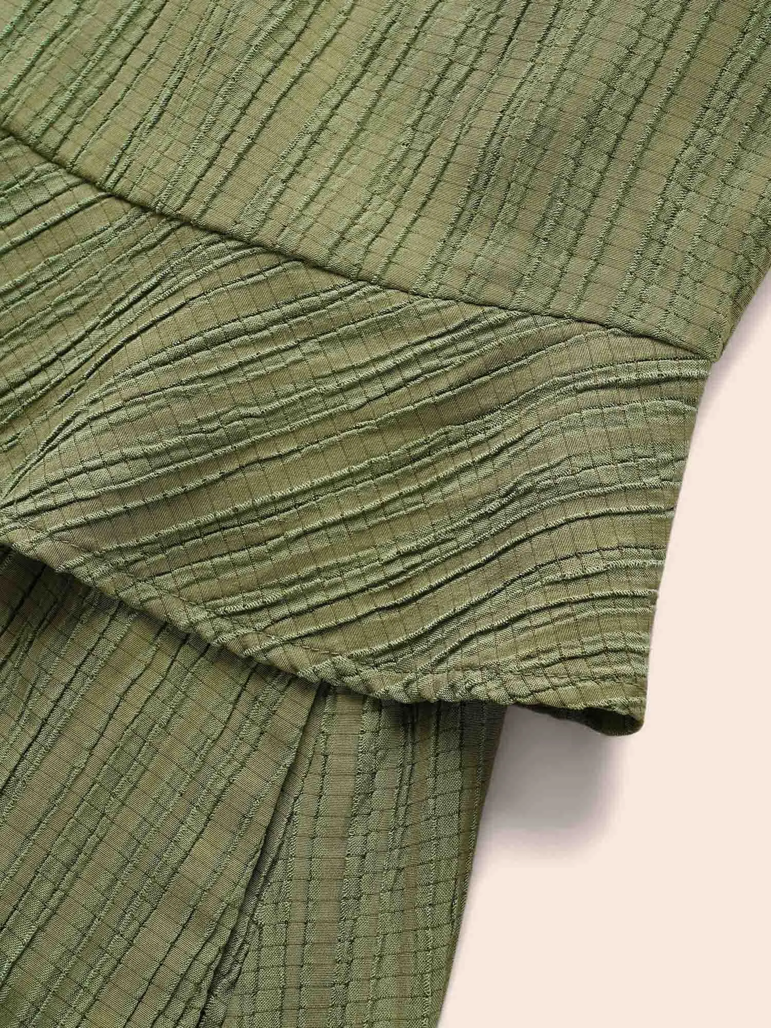 2-In-1 Textured Ruffle Trim Dress sold by Bloomchic product image thumbnail 5