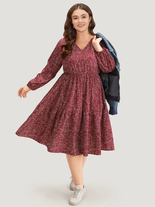 Leopard Print Pocket Flutter Hem Dress sold by Bloomchic