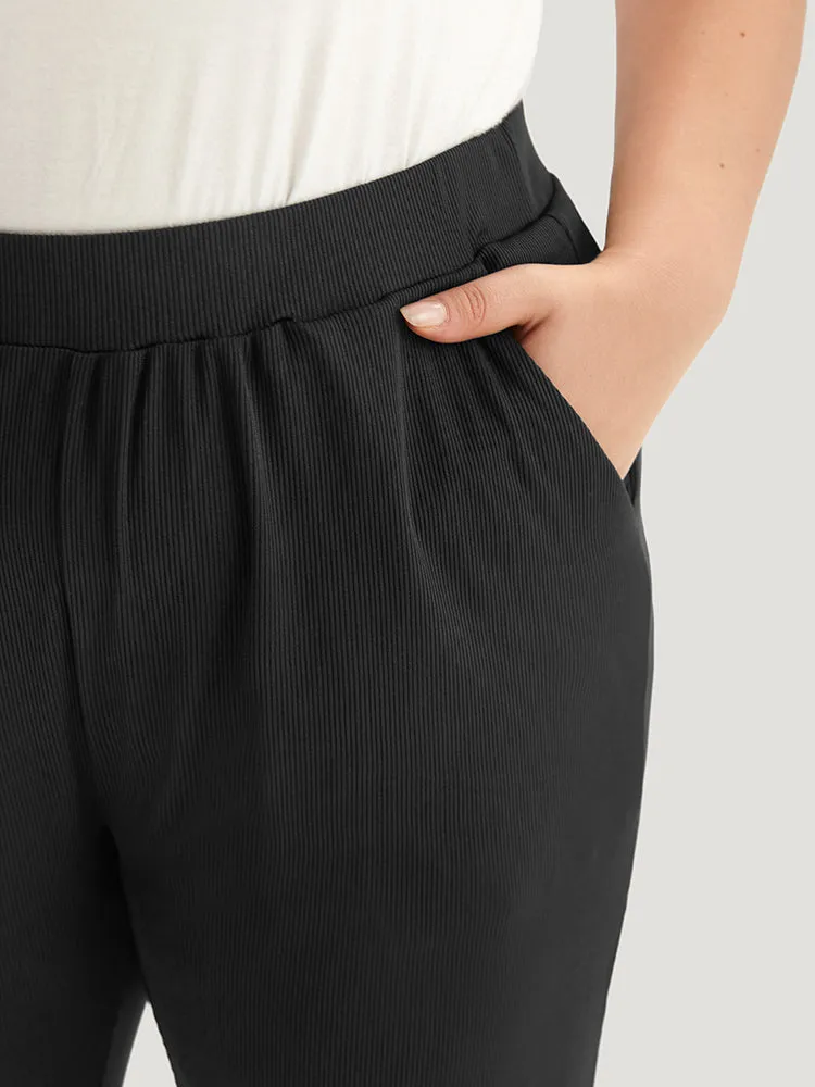 Rib Knit Solid Pocket Sweatpants sold by Bloomchic product image thumbnail 5