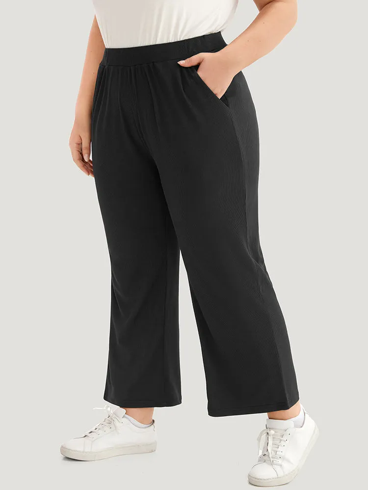 Rib Knit Solid Pocket Sweatpants sold by Bloomchic product image thumbnail 2