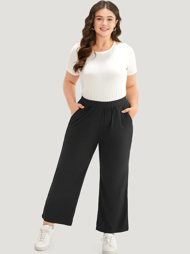 Rib Knit Solid Pocket Sweatpants sold by Bloomchic product image thumbnail 3