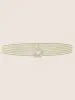 Floral Faux Pearl Beaded Belt sold by Bloomchic