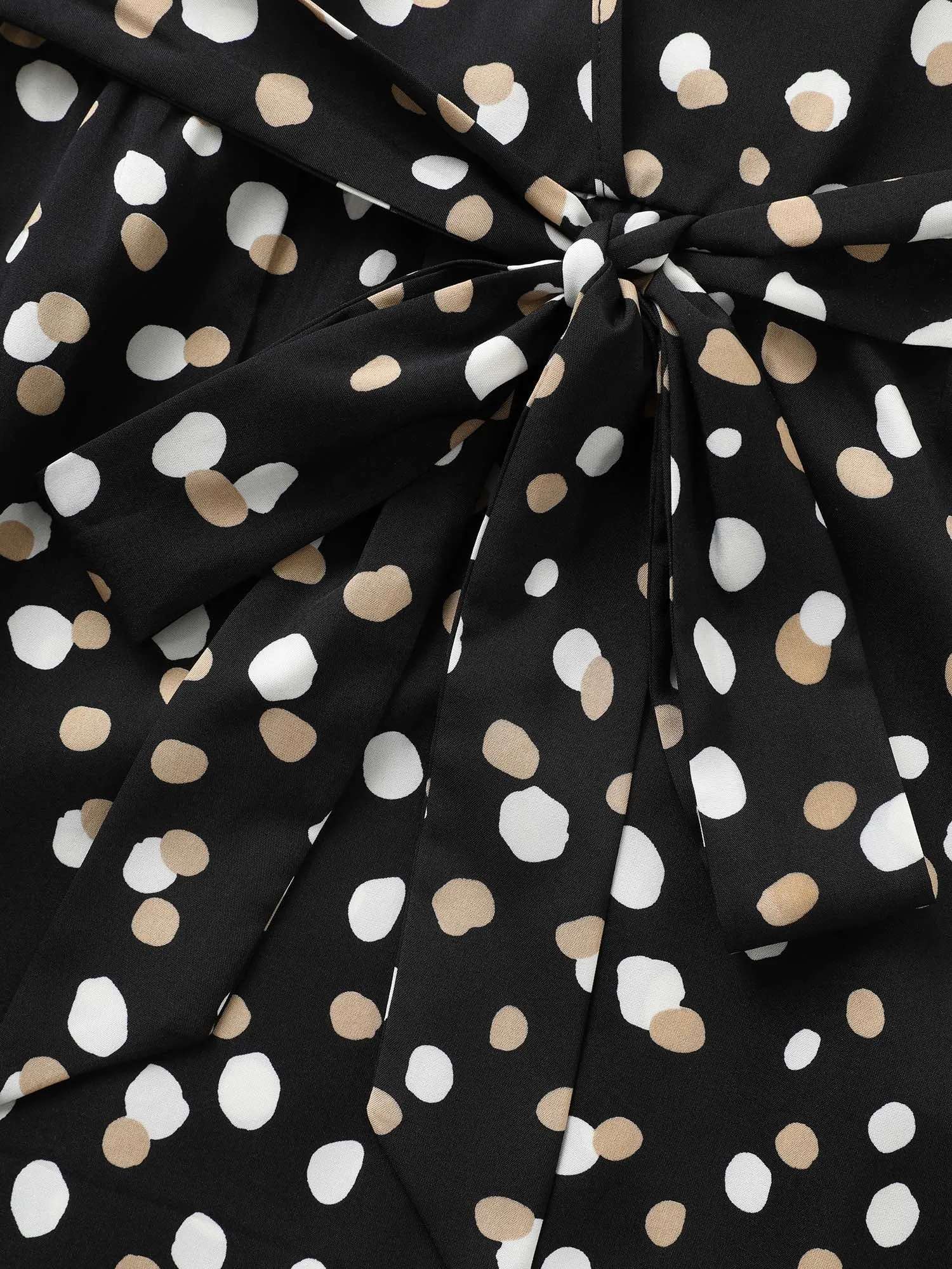 Allover Print Wrap Flutter Sleeve Midi Dress sold by Bloomchic product image thumbnail 5