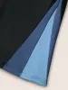 Colorblock Contrast Patchwork High Rise Swim Bottom sold by Bloomchic