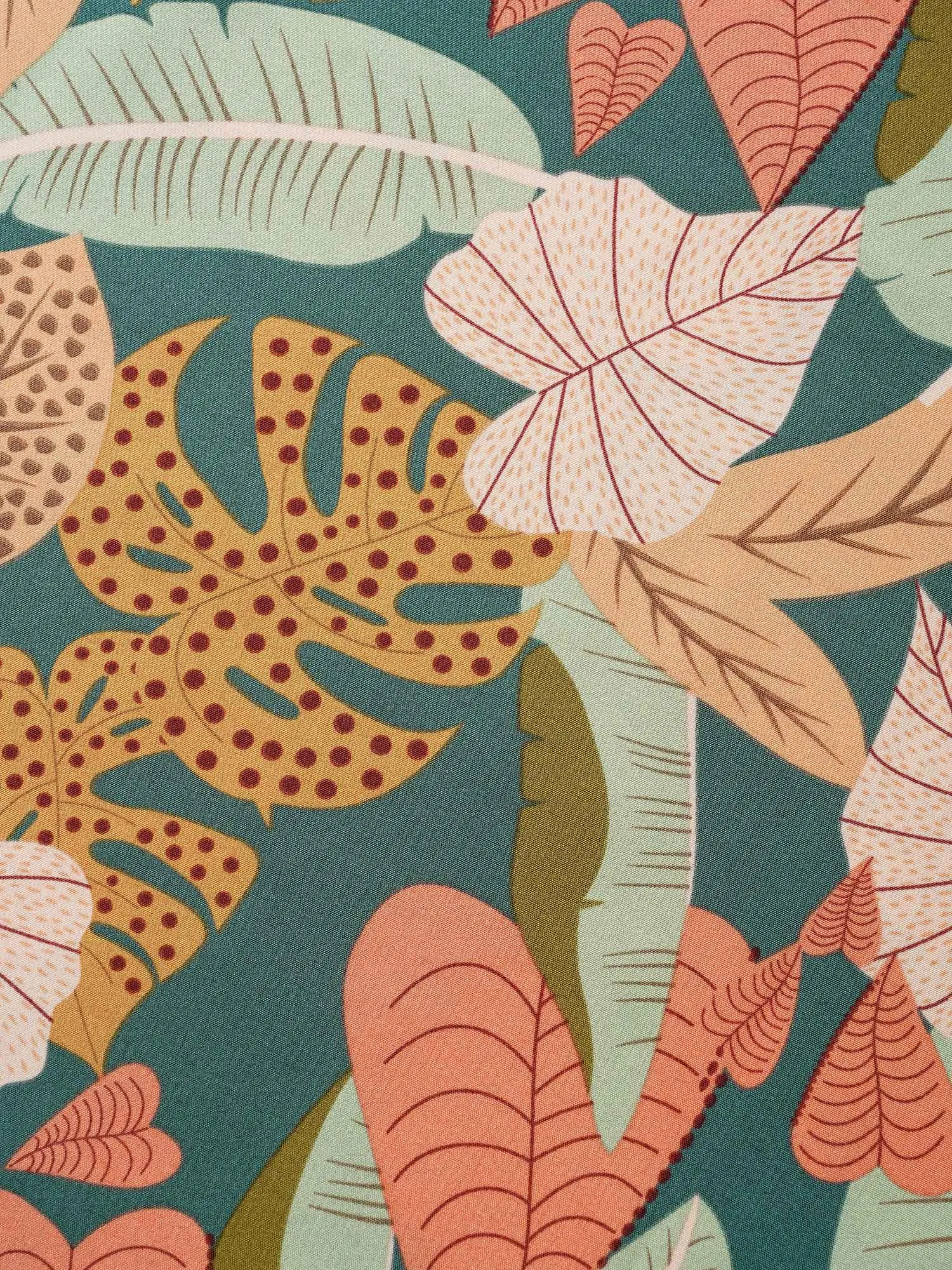 Plant Print Frill Trim Lantern Sleeve Blouse sold by Bloomchic product image thumbnail 5