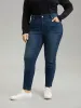 Seam Front Dark Wash Skinny Jeans sold by Bloomchic