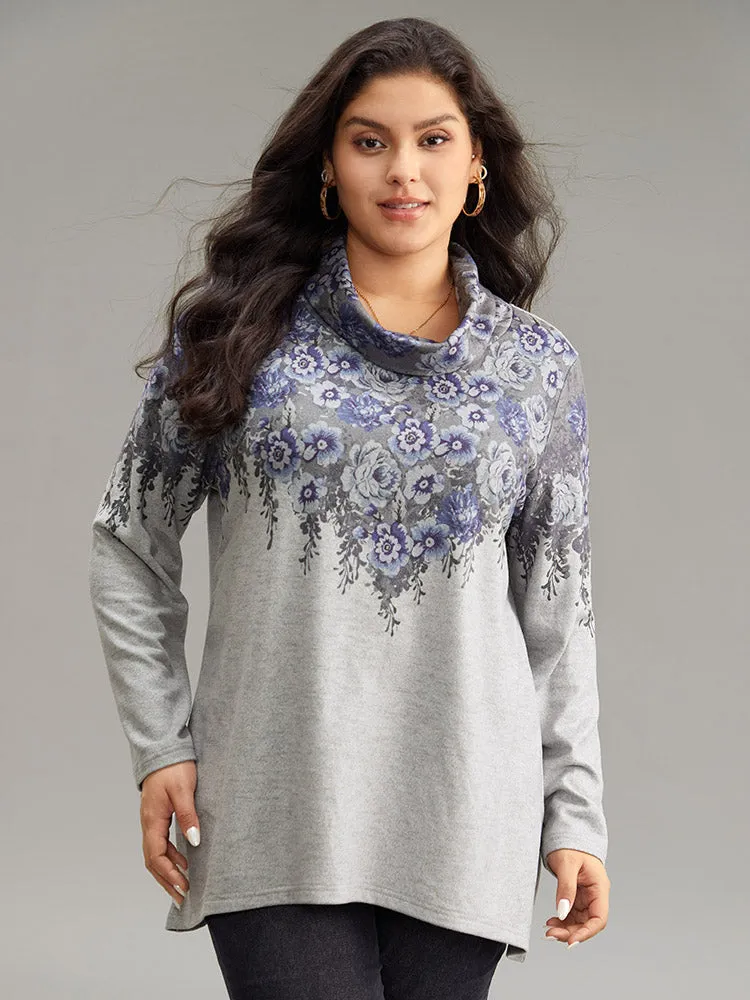 Boho Print Mock Neck T-shirt sold by Bloomchic product image thumbnail 3