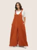 Solid U Neck Metal Detail Jumpsuit sold by Bloomchic