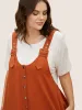 Solid U Neck Metal Detail Jumpsuit sold by Bloomchic