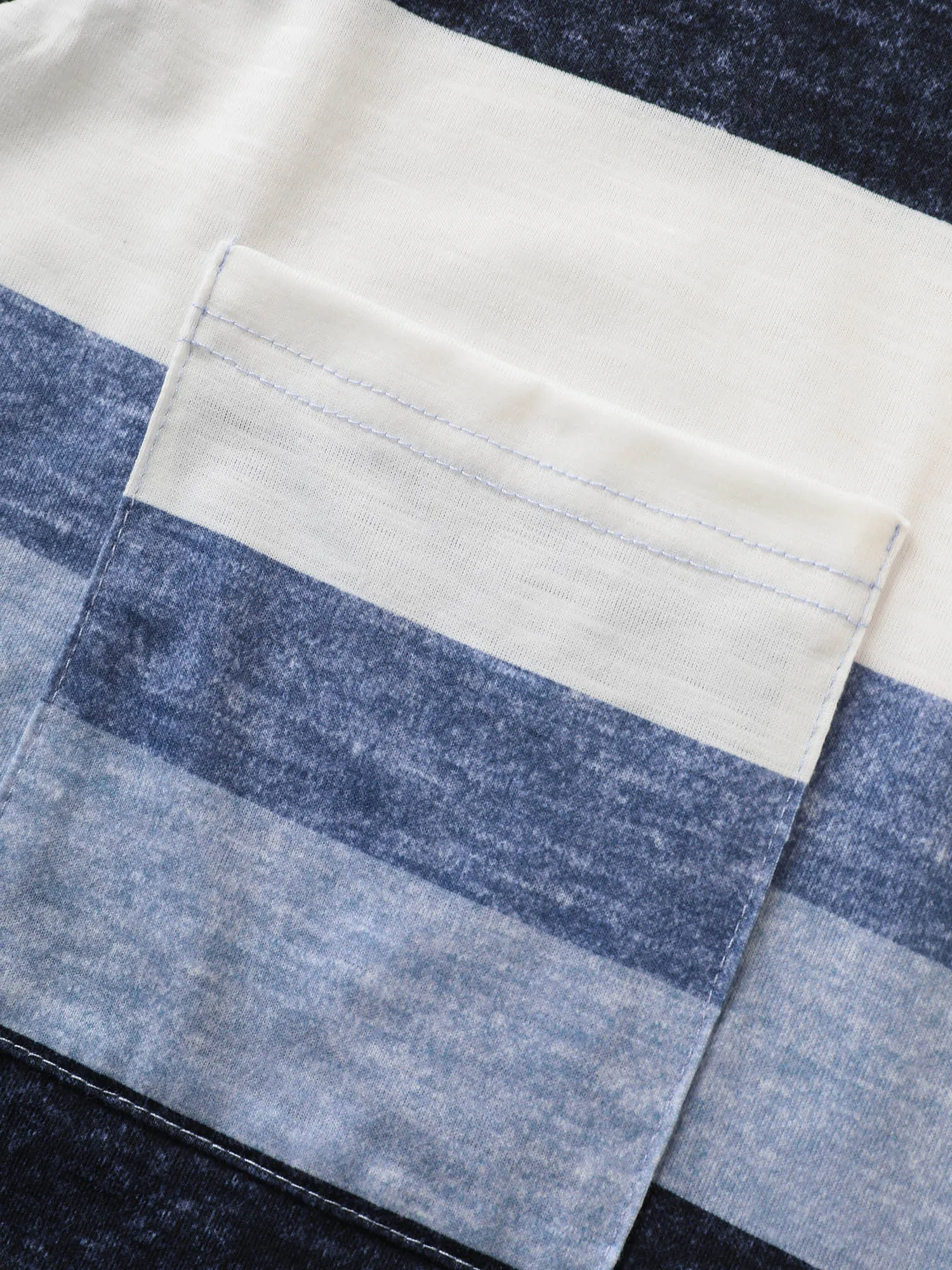 Stripes Dolman Sleeve Patch Pocket T-shirt sold by Bloomchic product image thumbnail 5