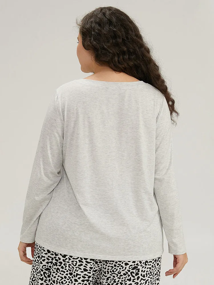 Halloween Letter & Pumpkin Pattern Sleep Top sold by Bloomchic product image thumbnail 5