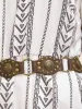 Boho Circular Buckle Pu Material Belt sold by Bloomchic