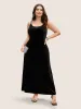 U Neck Glitter Adjustable Straps Maxi Dress sold by Bloomchic