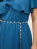 Floral Pearl Beaded Chain Belt sold by Bloomchic